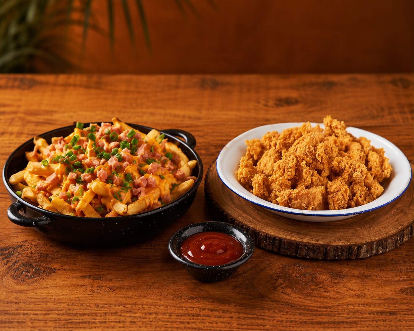 Foto de Chiken finguers + Papas wanika