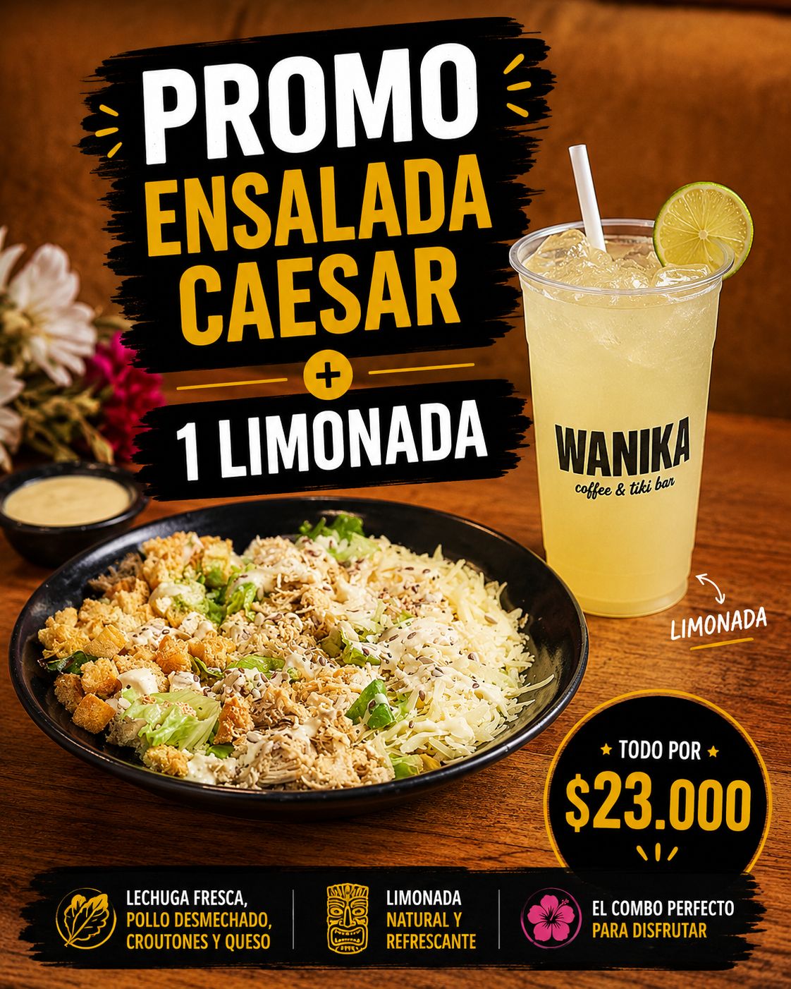 Foto de Promo ensalada caesar + 1 limonada 