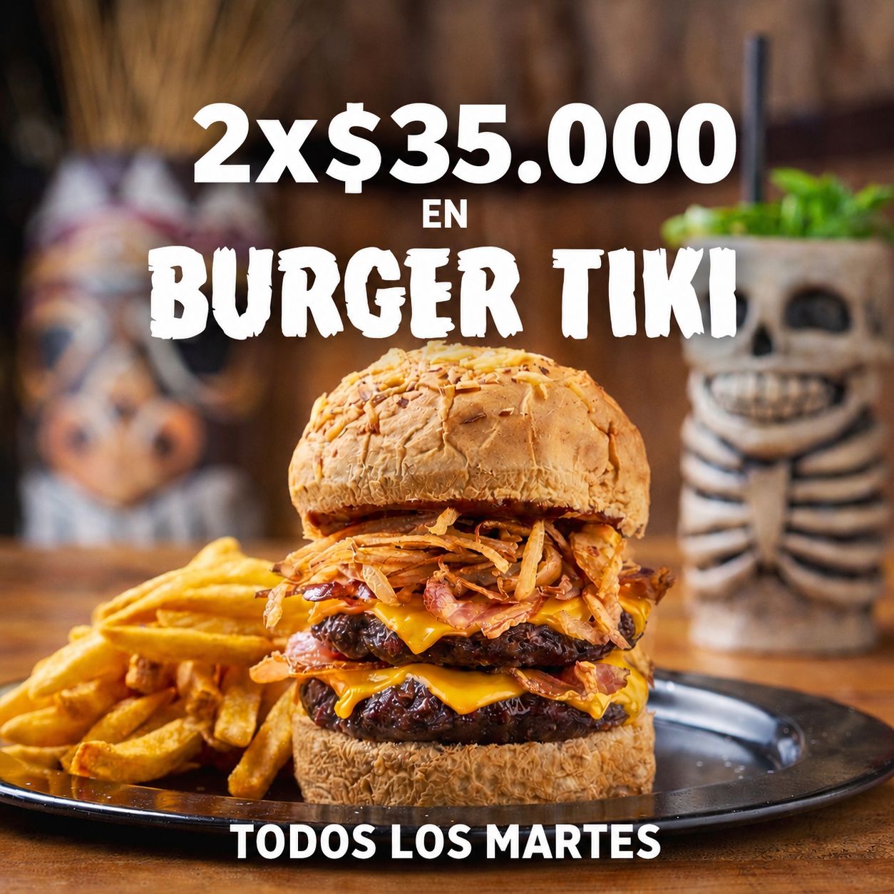 PROMO BURGUER MARTES 2x$35.000