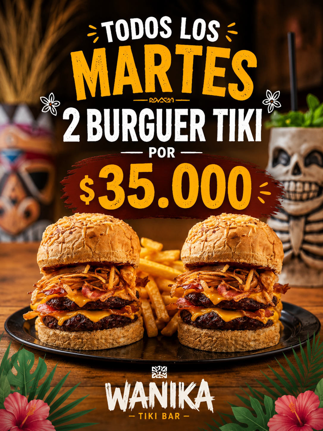 PROMO BURGUER MARTES 2x$35.000