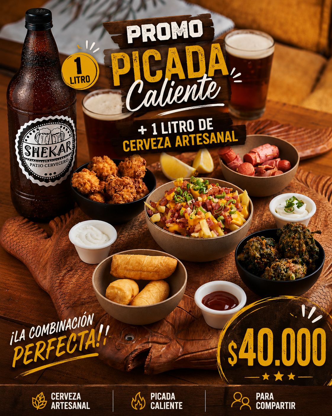 Foto de Promo picada hawai + 1 litro de cerveza artesanal 